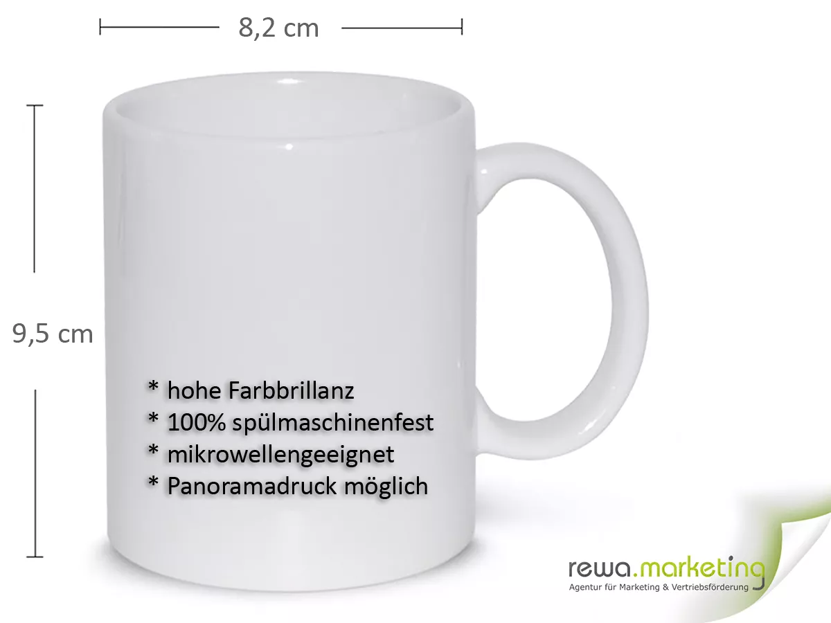 Keramiktasse weiss